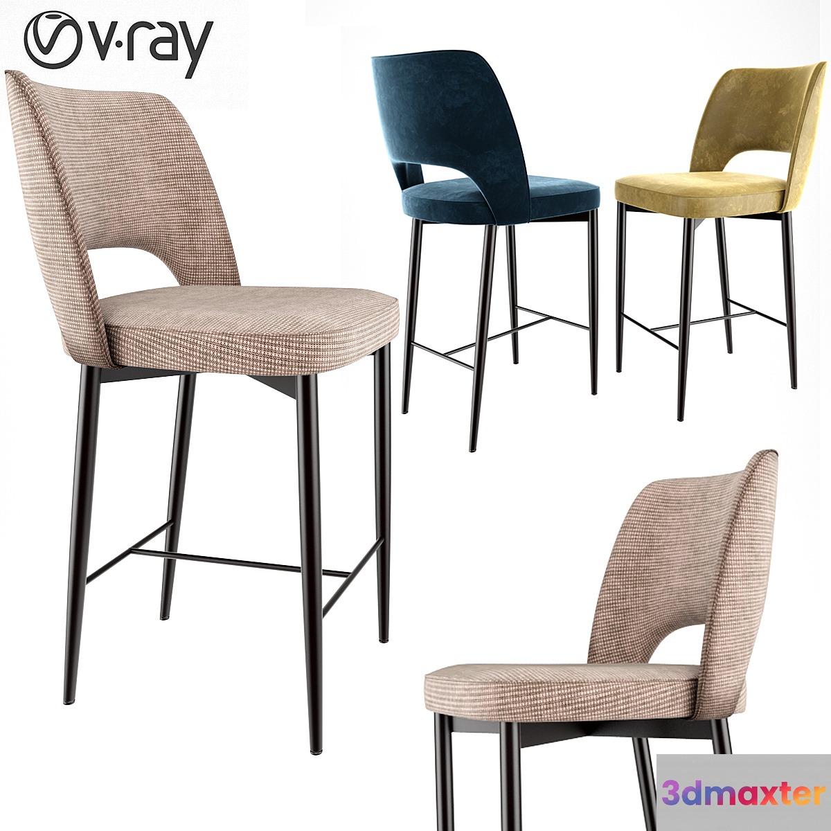 Bar Stool 2 3D Max