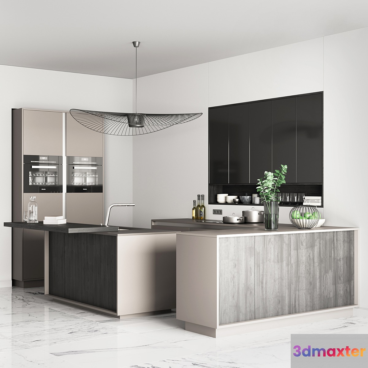 Kitchen SieMatic  Pure Collection 1 3D Max