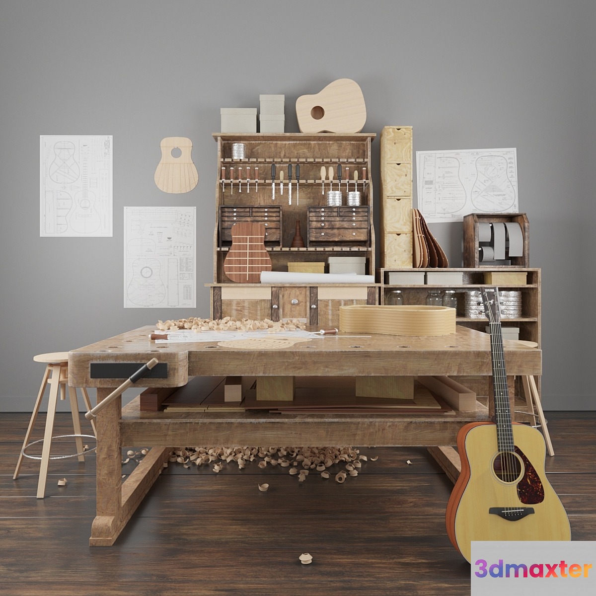 Guitar Workshop 3D Max