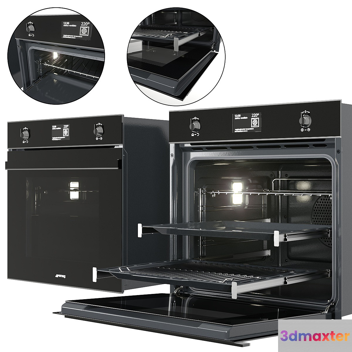 Oven SMEG SF6603NXE 3D Max