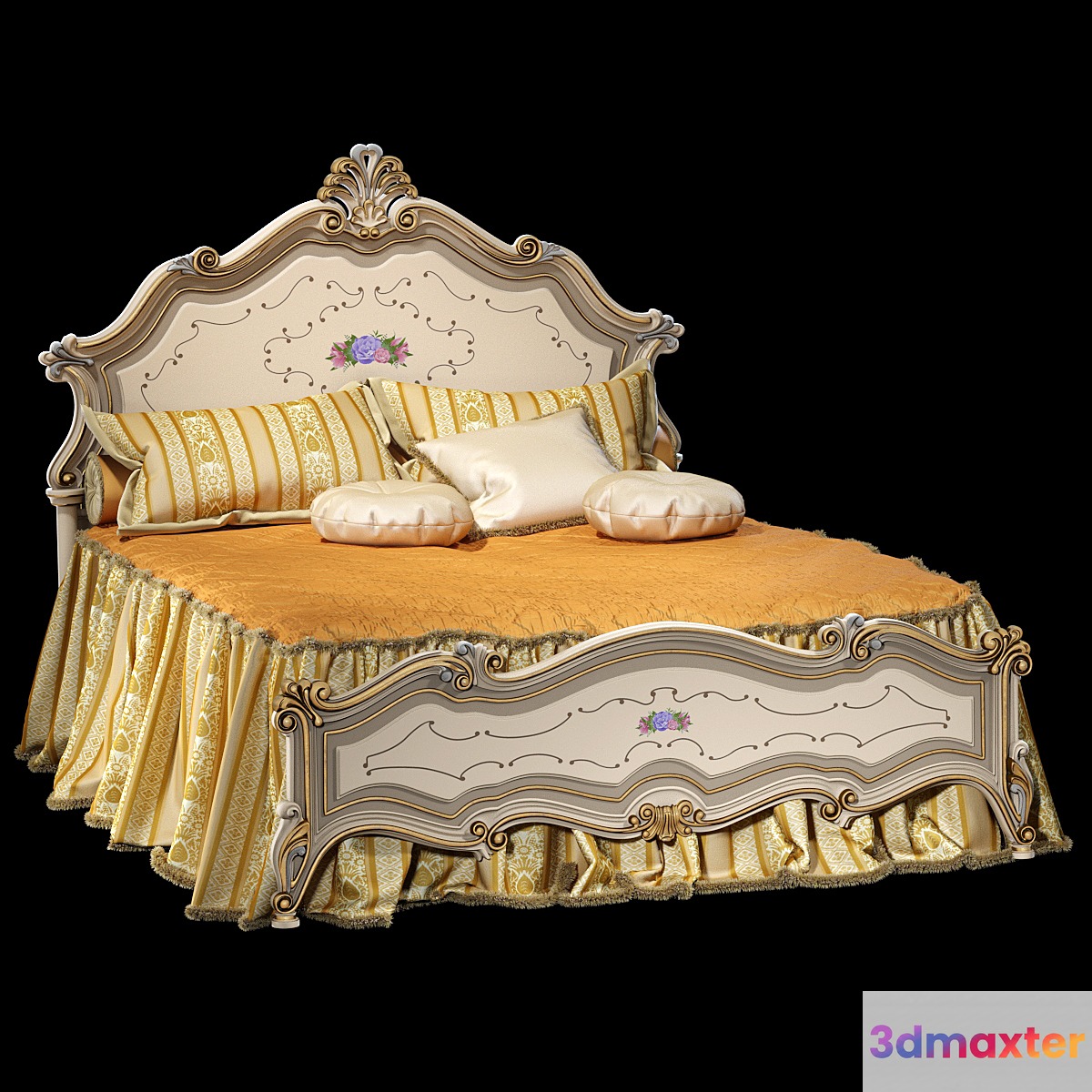 Bed Alberto_Mario_Ghezzani_Barocco 3D Max