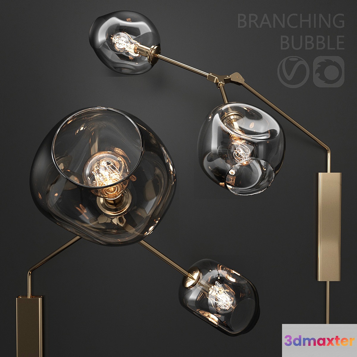 Bra Branching bubble 3D Max