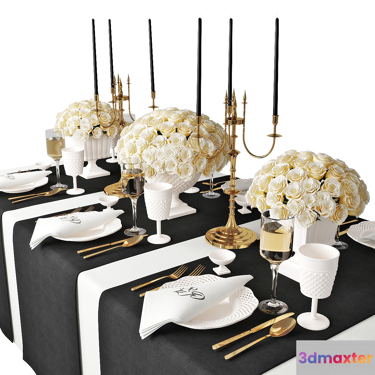 table setting 07 3D Max