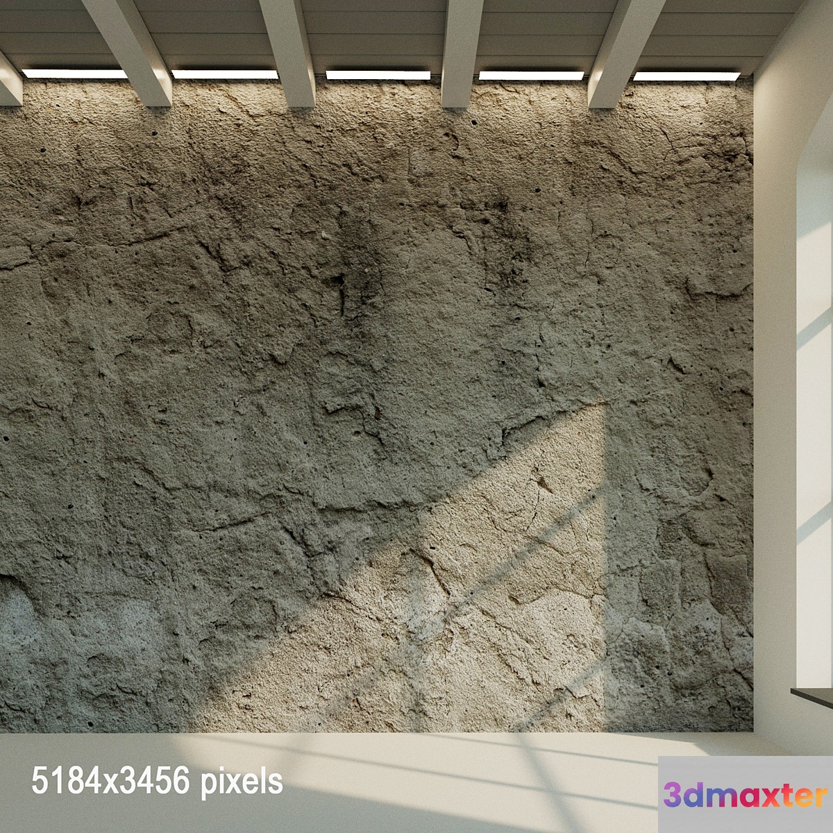 Concrete wall (old concrete) 15 3D Max