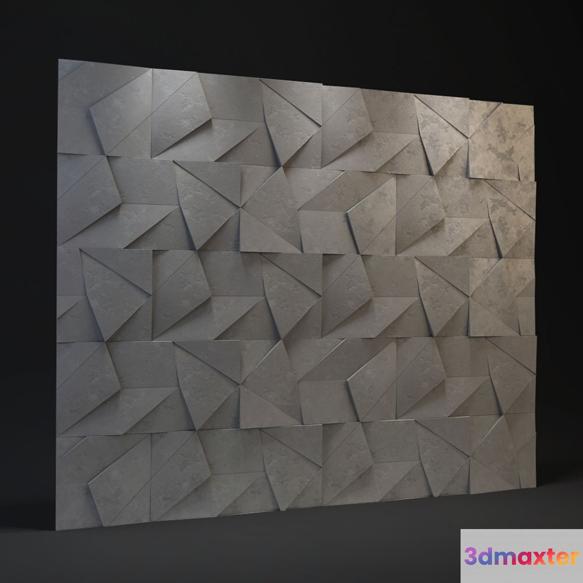 Wall abstract 3D panel 3D Max