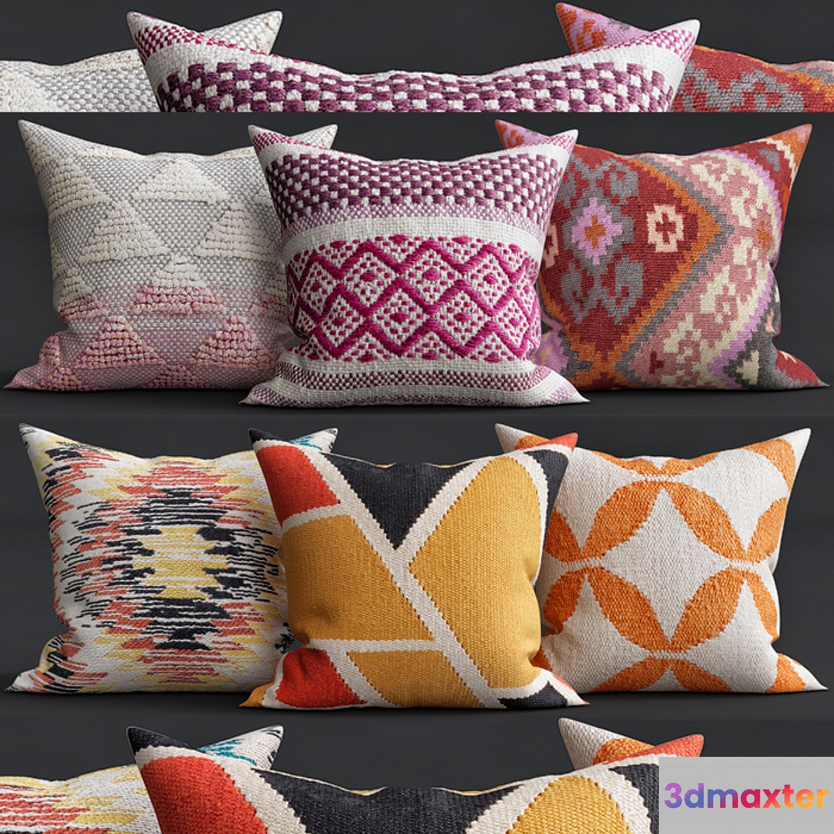 Decorative Pillows 3D Max