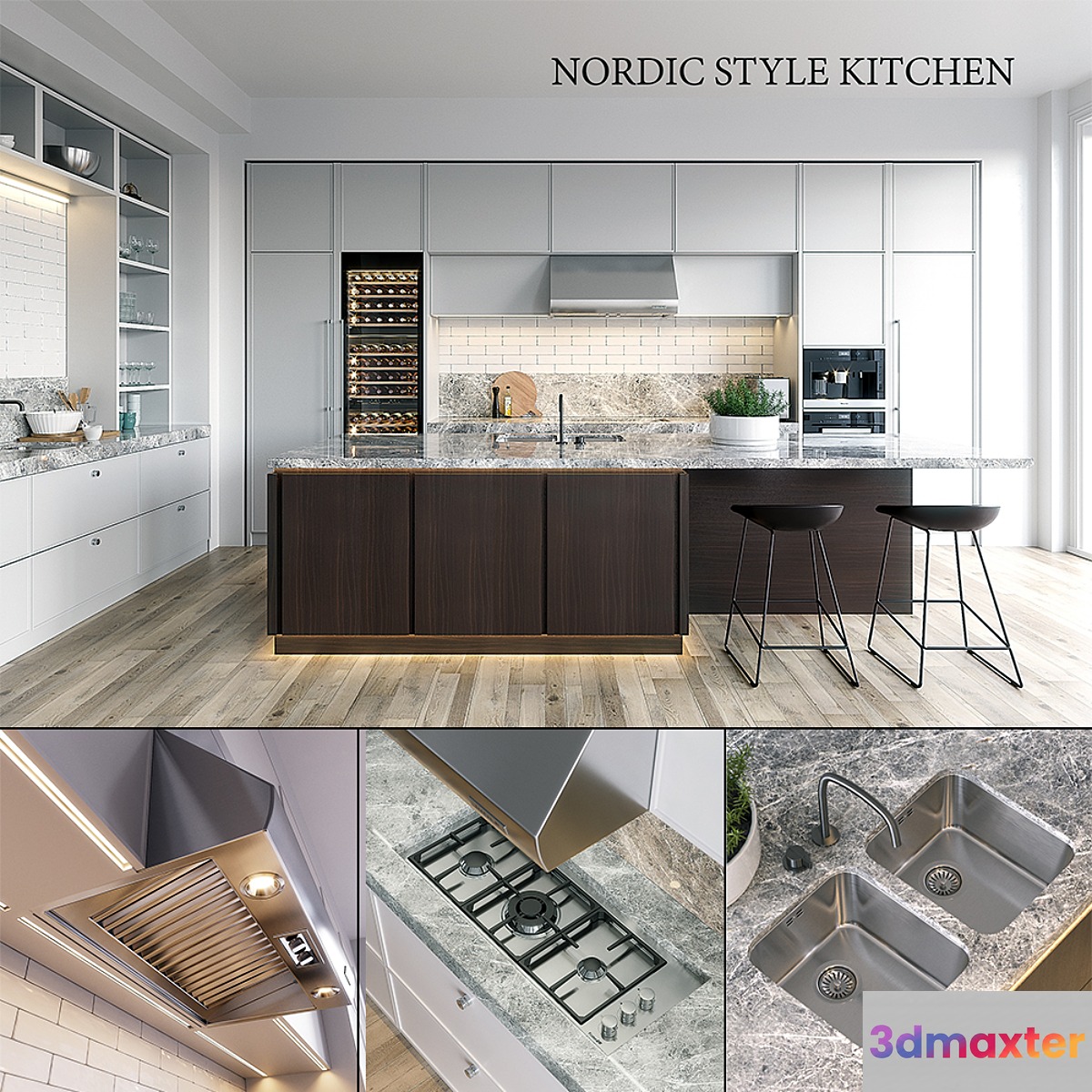 Kitchen NOLTE Carisma (vray GGX corona PBR)