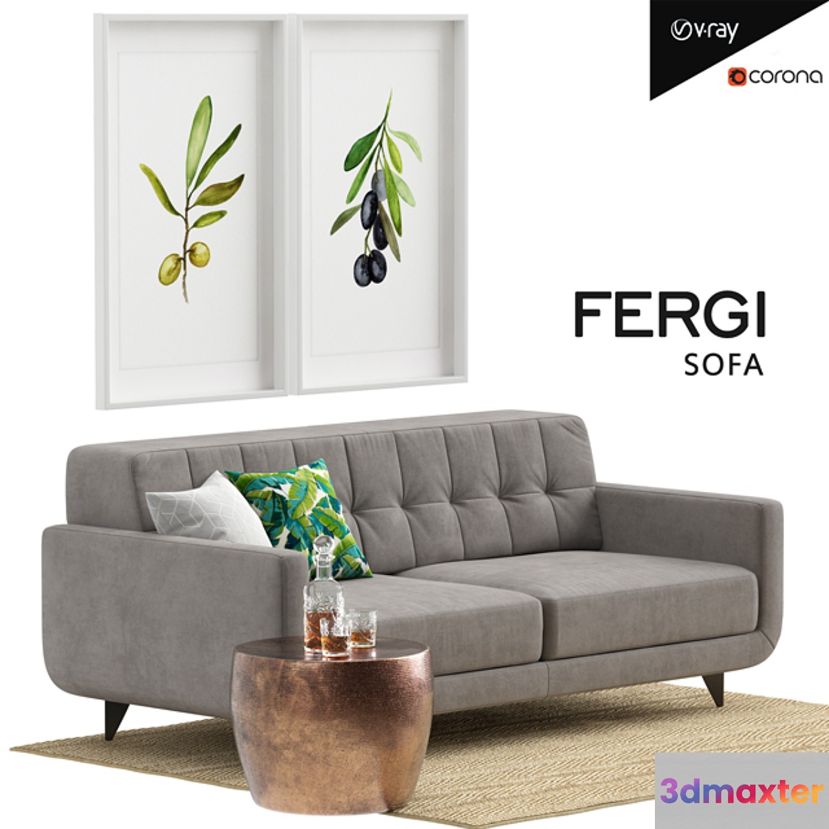 FERGI Sofa 3D Max