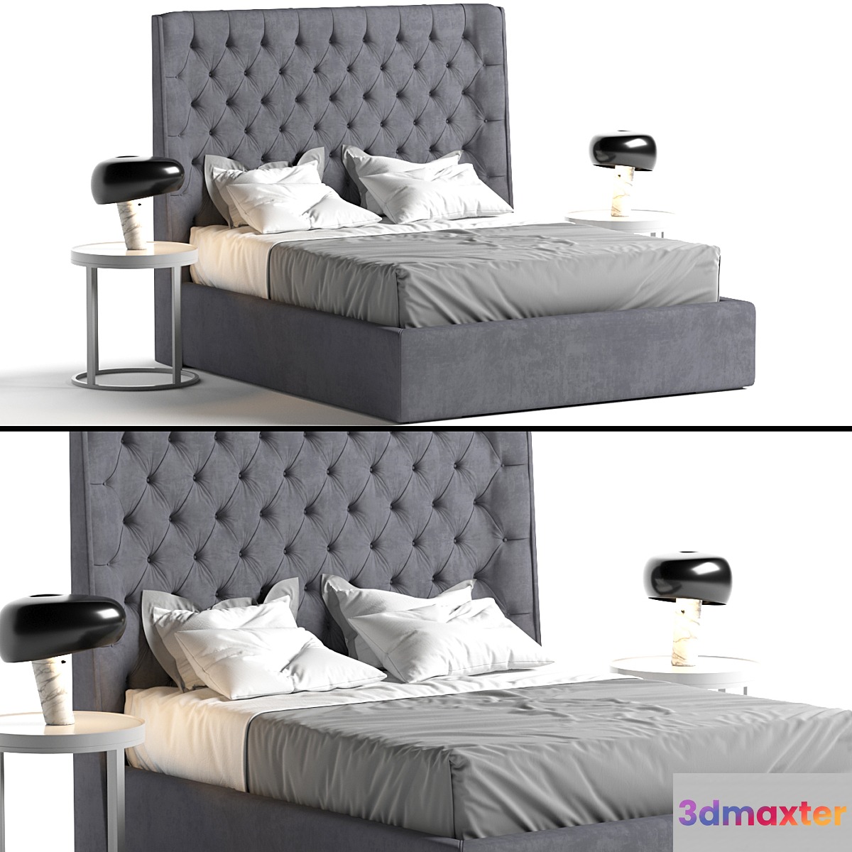 Turman Meridiani bed 3D Max