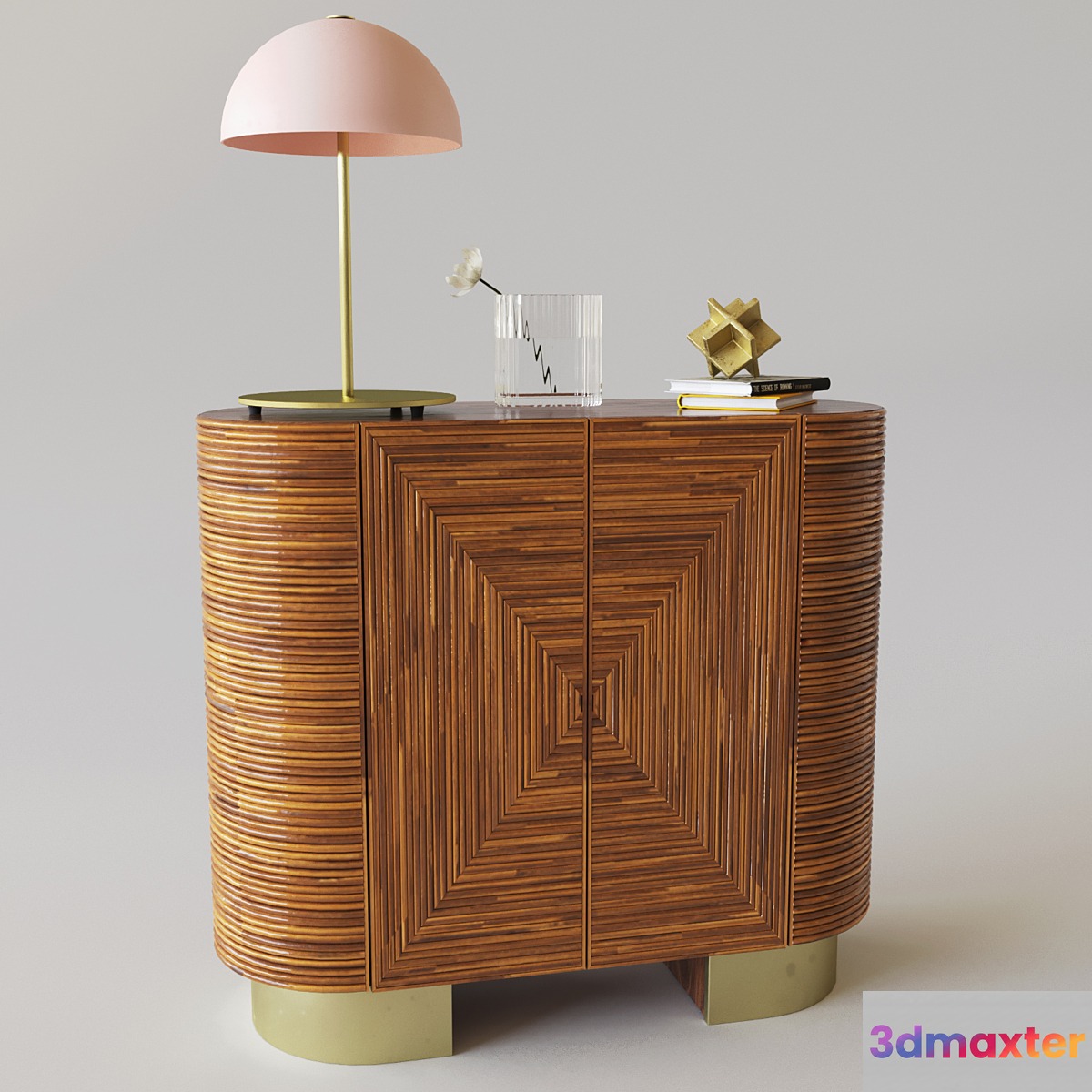 Avalon Rattan Bar 3D Max