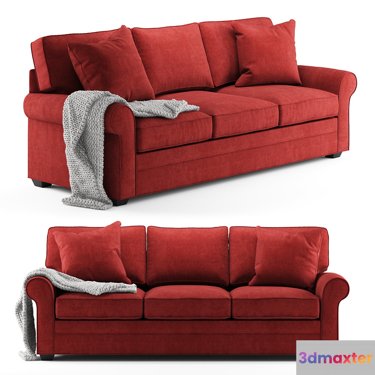 Cindy Crawford Home Bellingham Cardinal Sofa - No.2 3D Max