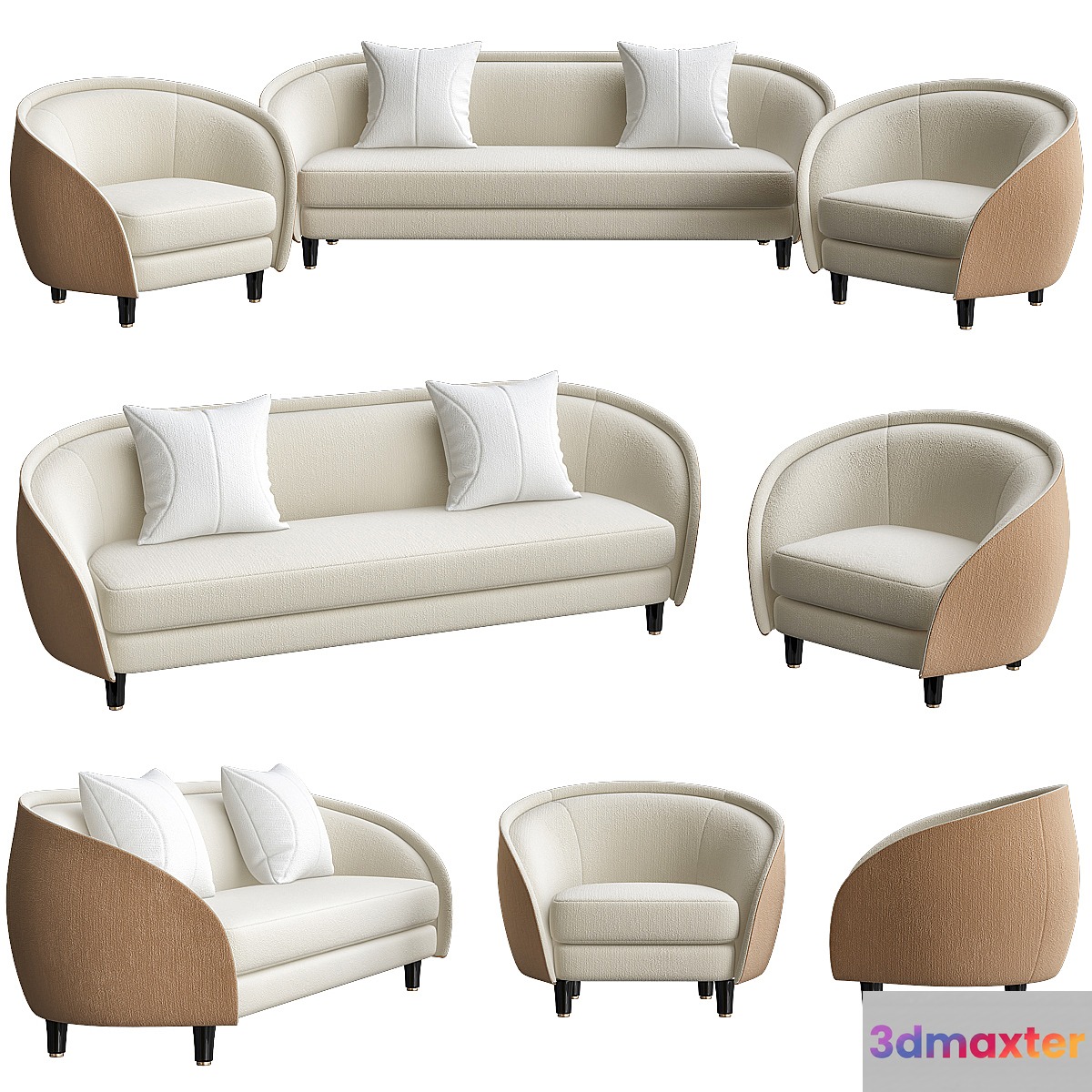 Revers Lounge Chair by Gubi 3D Max