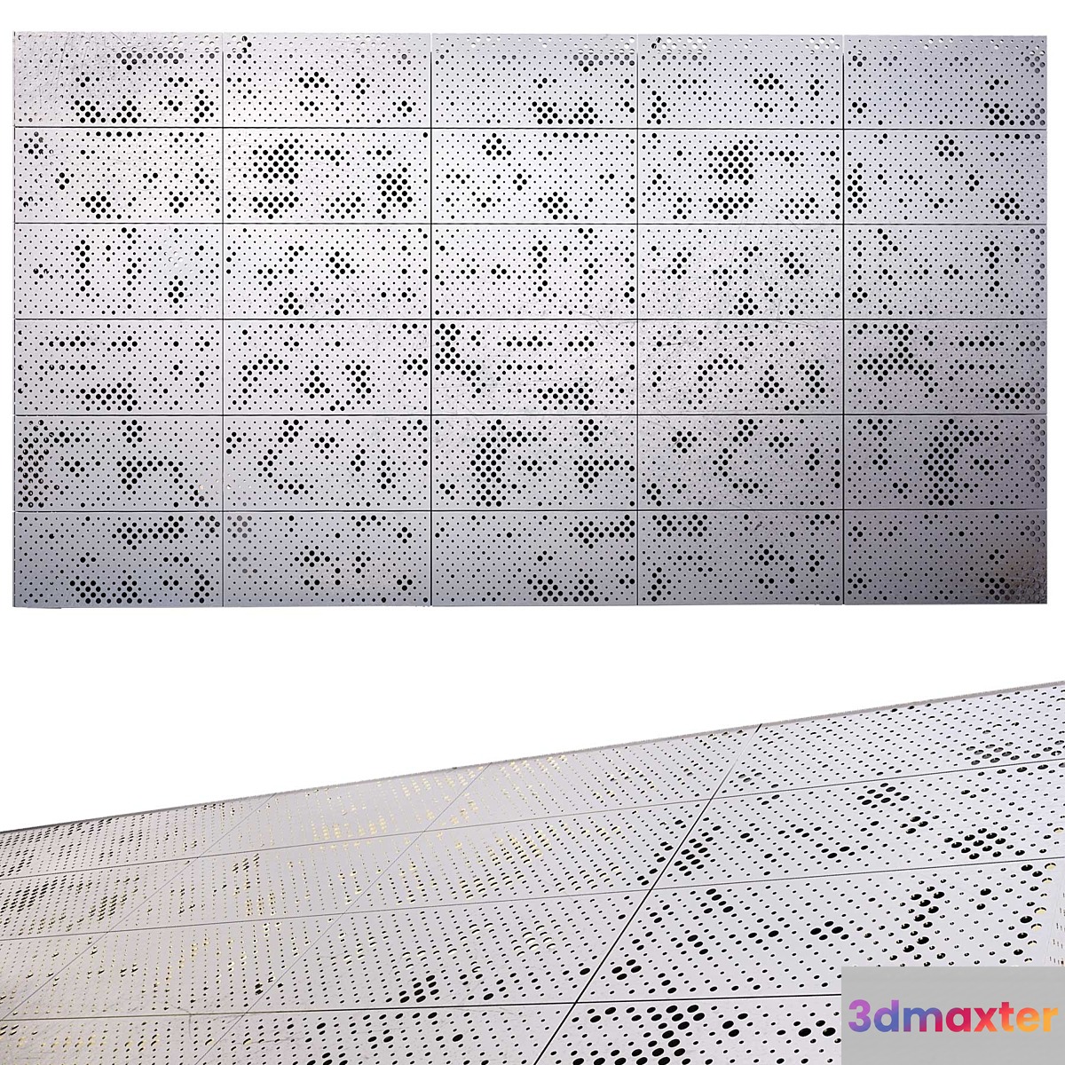 perforated metal panel N4 - No.2 3D Max