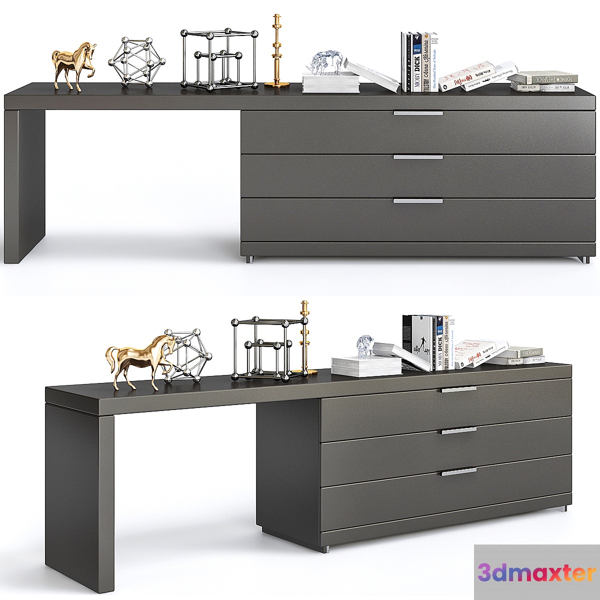 Wooden dresser DYNO DESK by Cattelan Italia