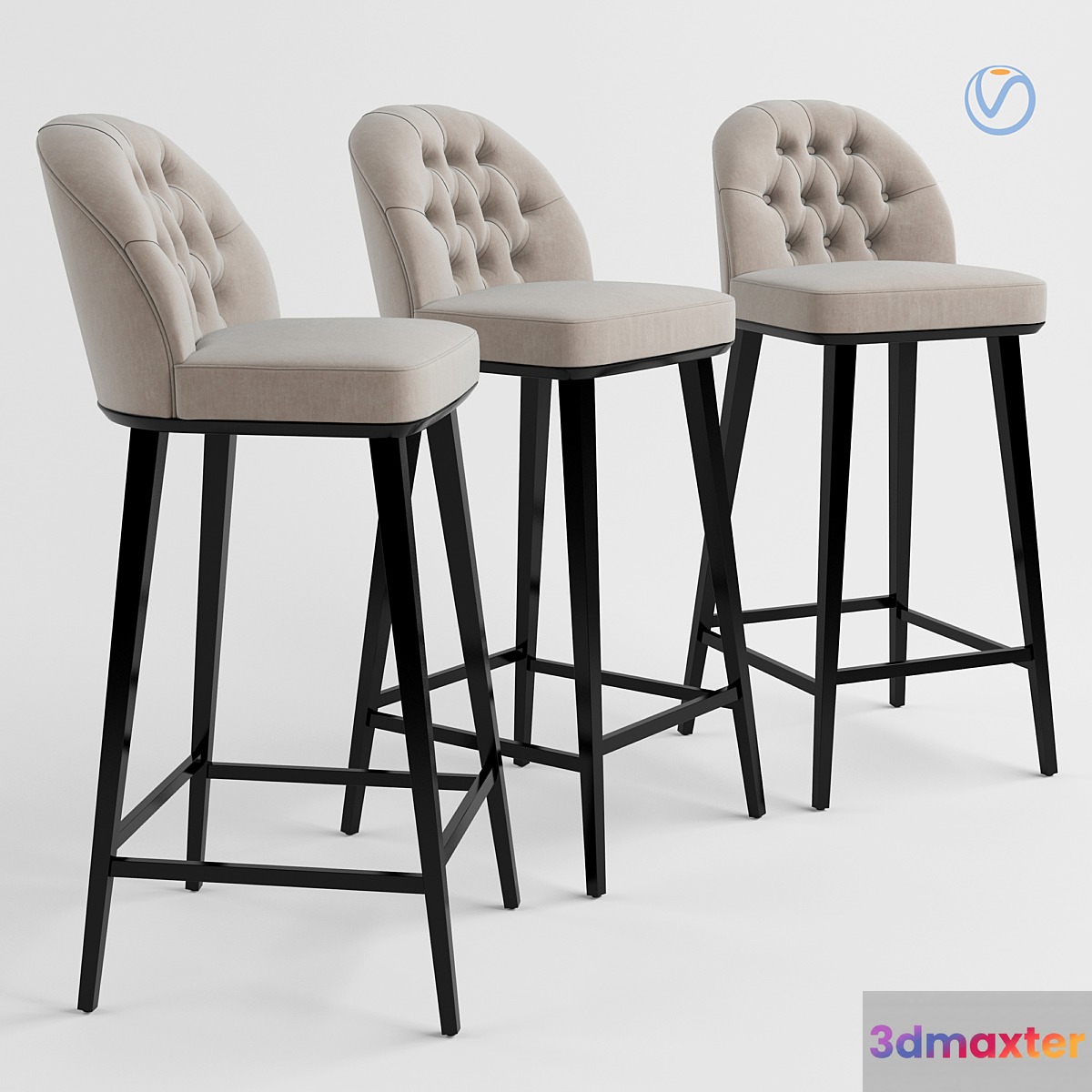 Tosconova. Bar chair Savon. Cazarina Michigan 3D Max