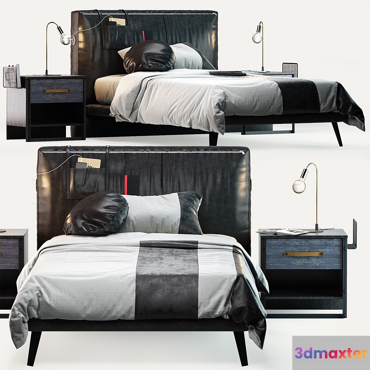 Cilek Dark Metal Bed