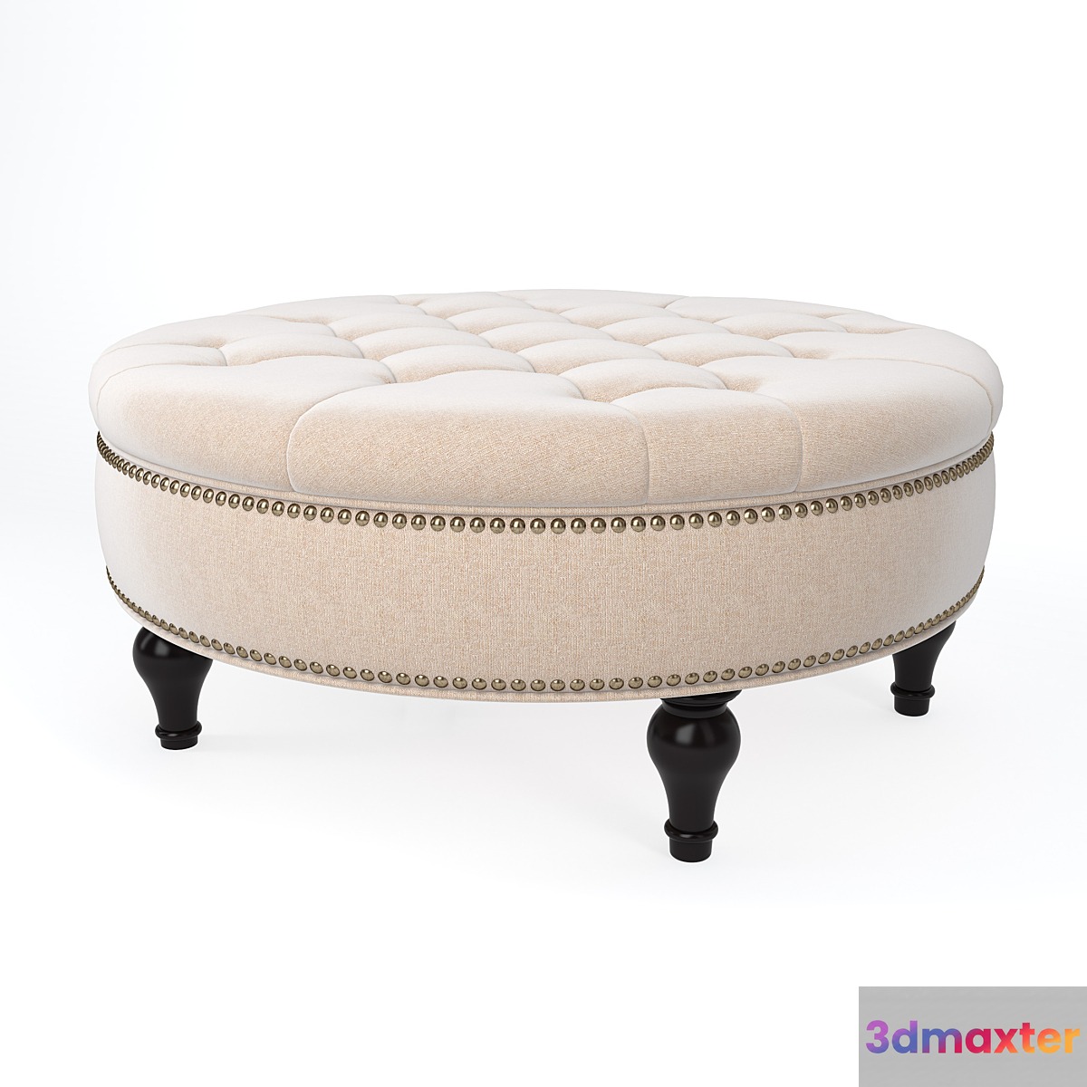 Reasor Cocktail Ottoman 3D Max