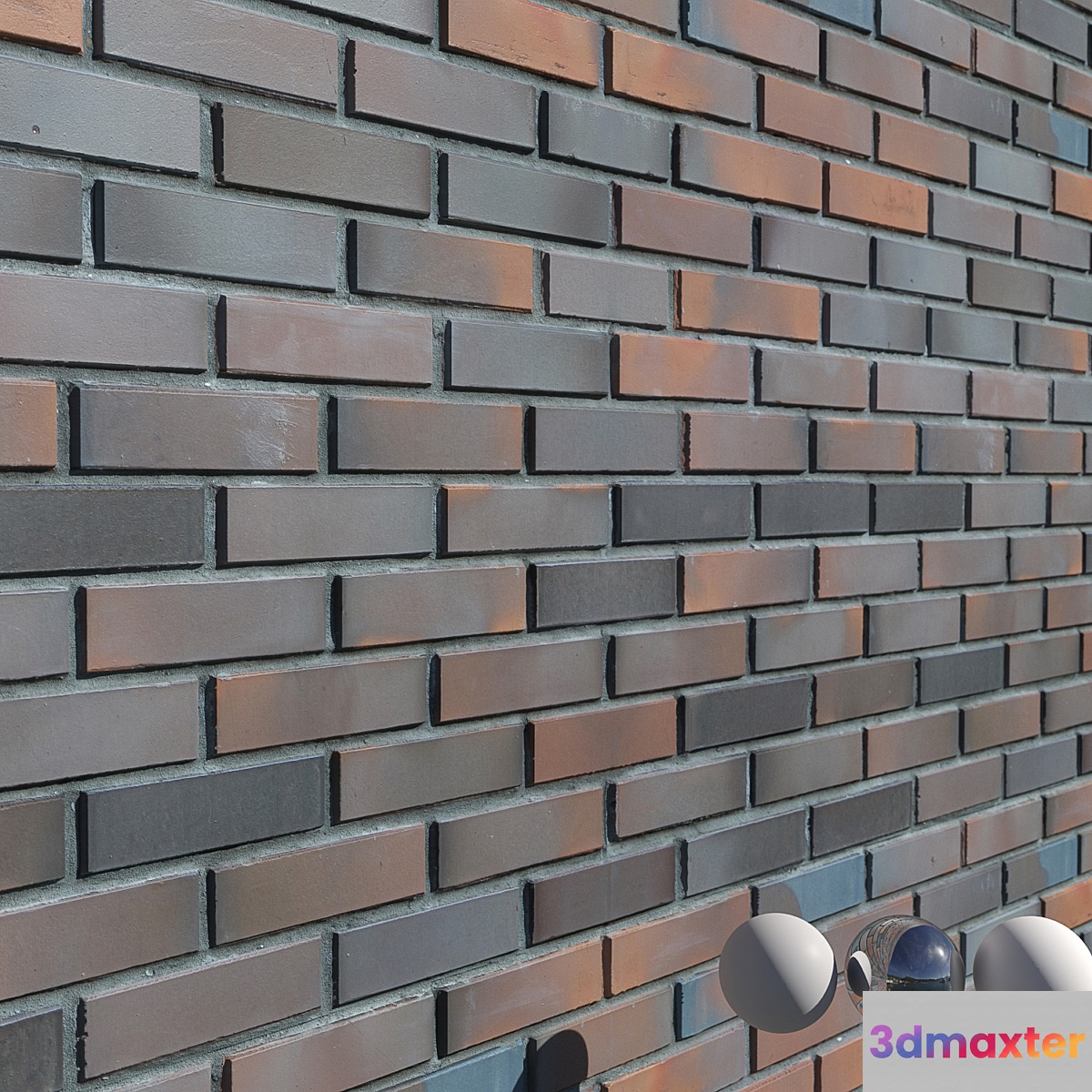 Brick cladding 3D Max