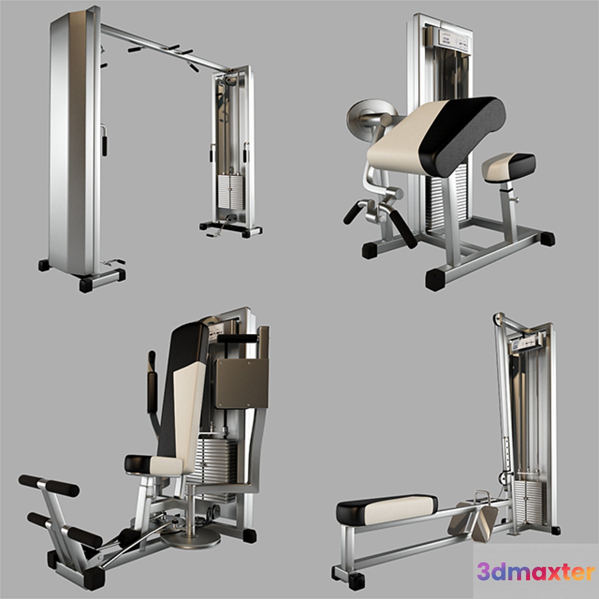 Trainers Technogym _ GYM MACHINE 3D Max