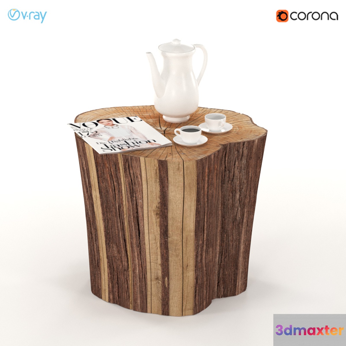 Stool table. 3D Max