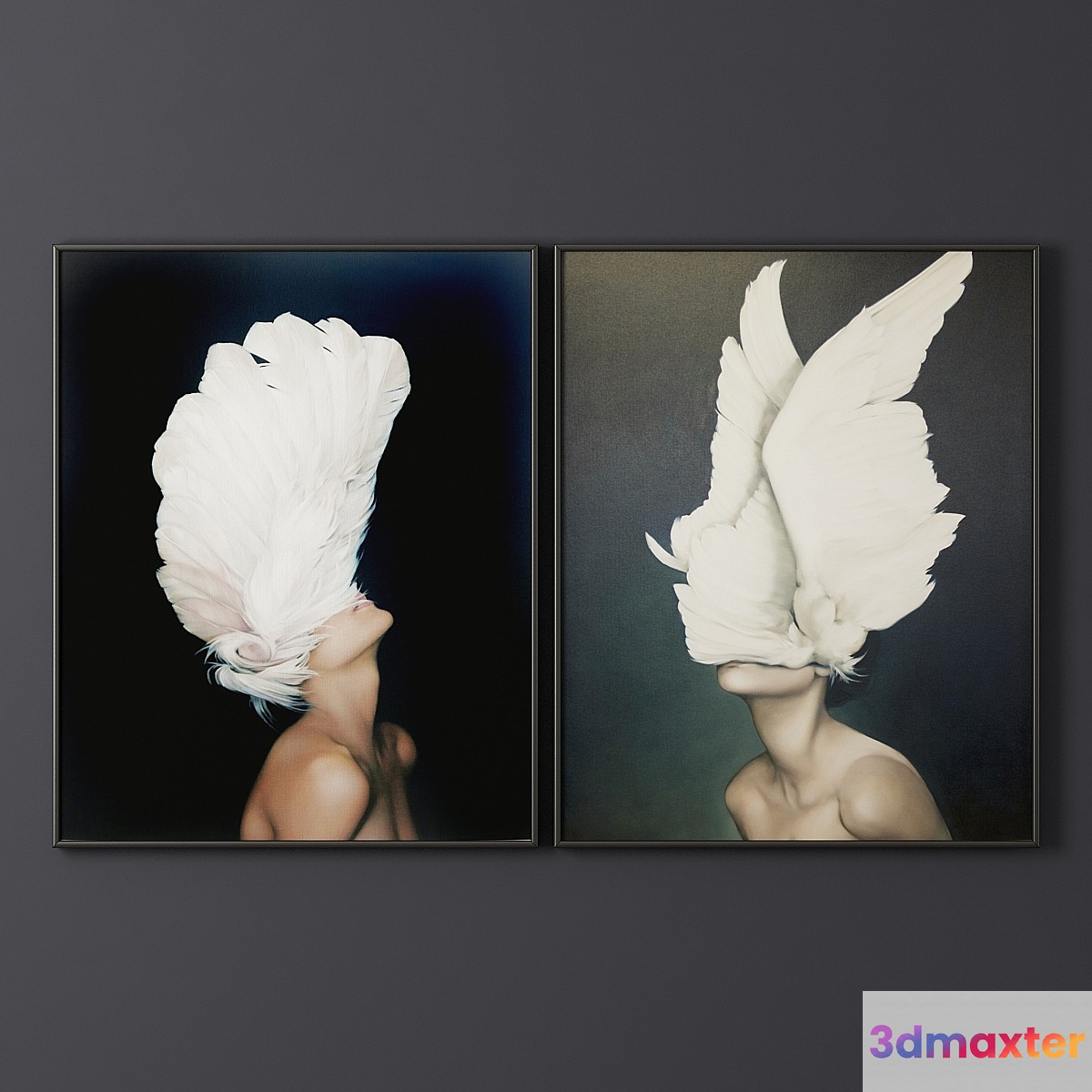Paintings in the framework of