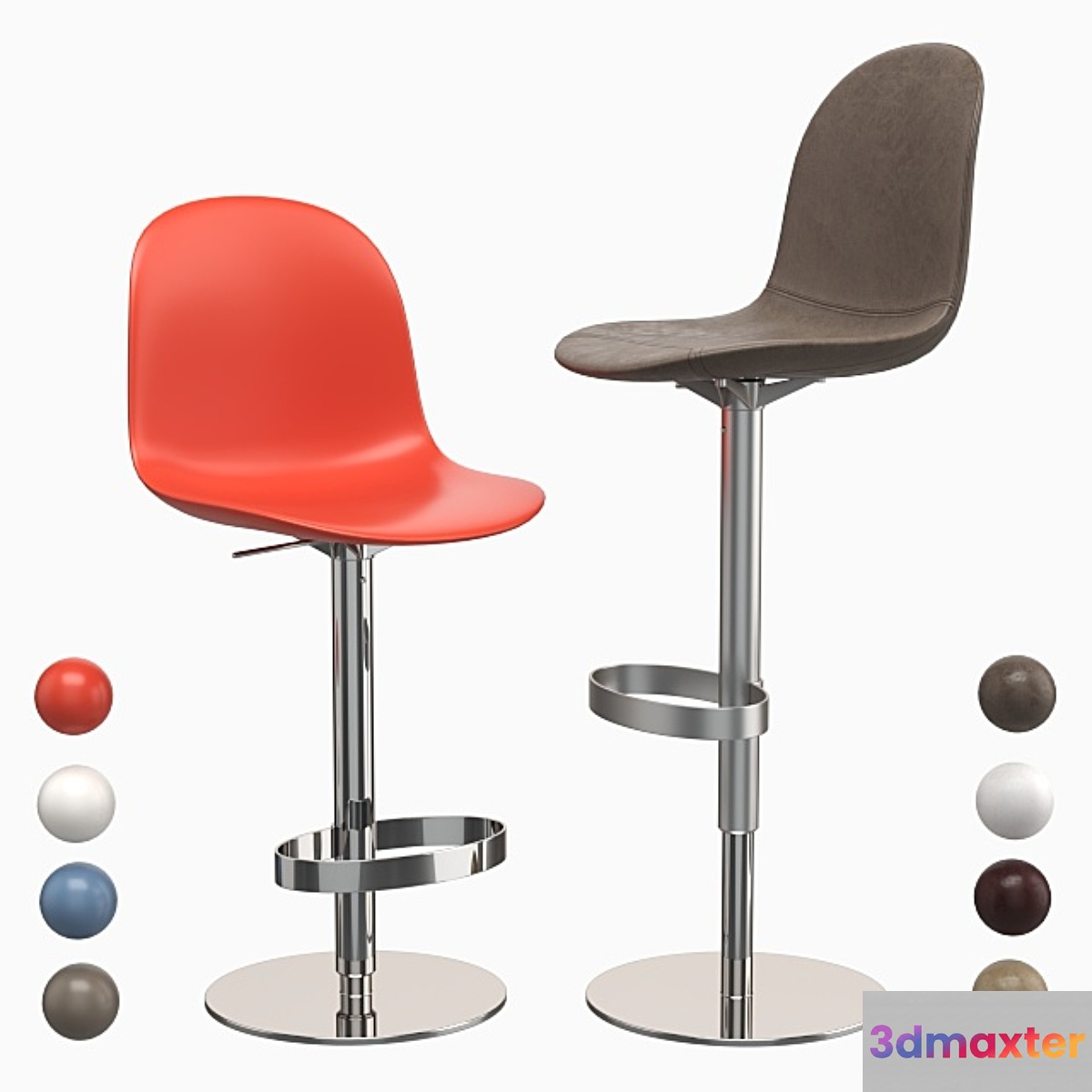 Bar stool Calligaris Academy. 3D Max