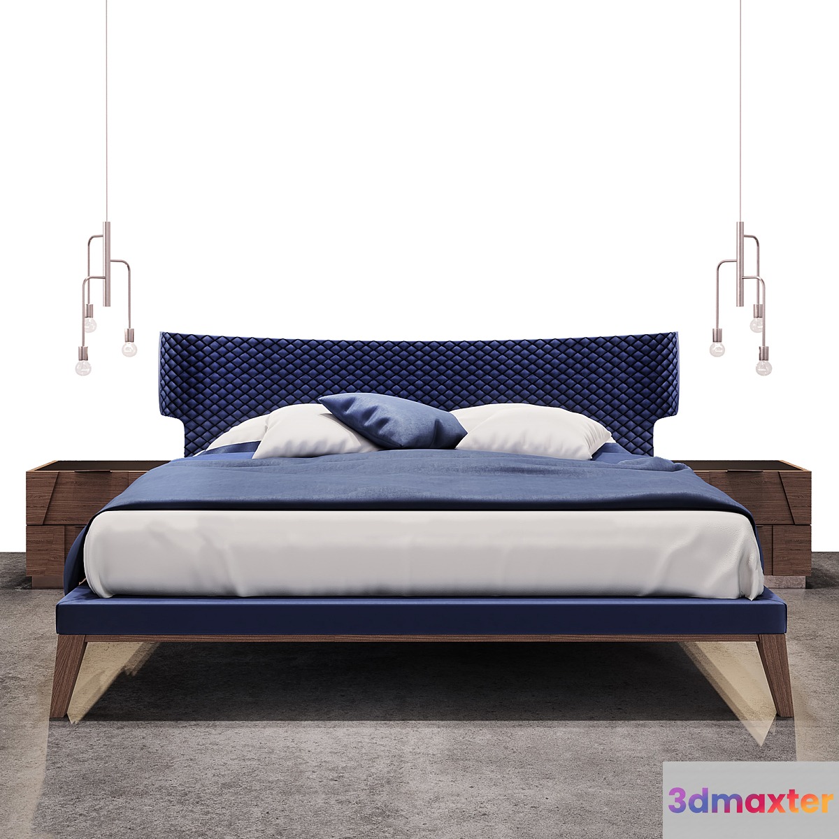 Bamax slash bed and nightstands