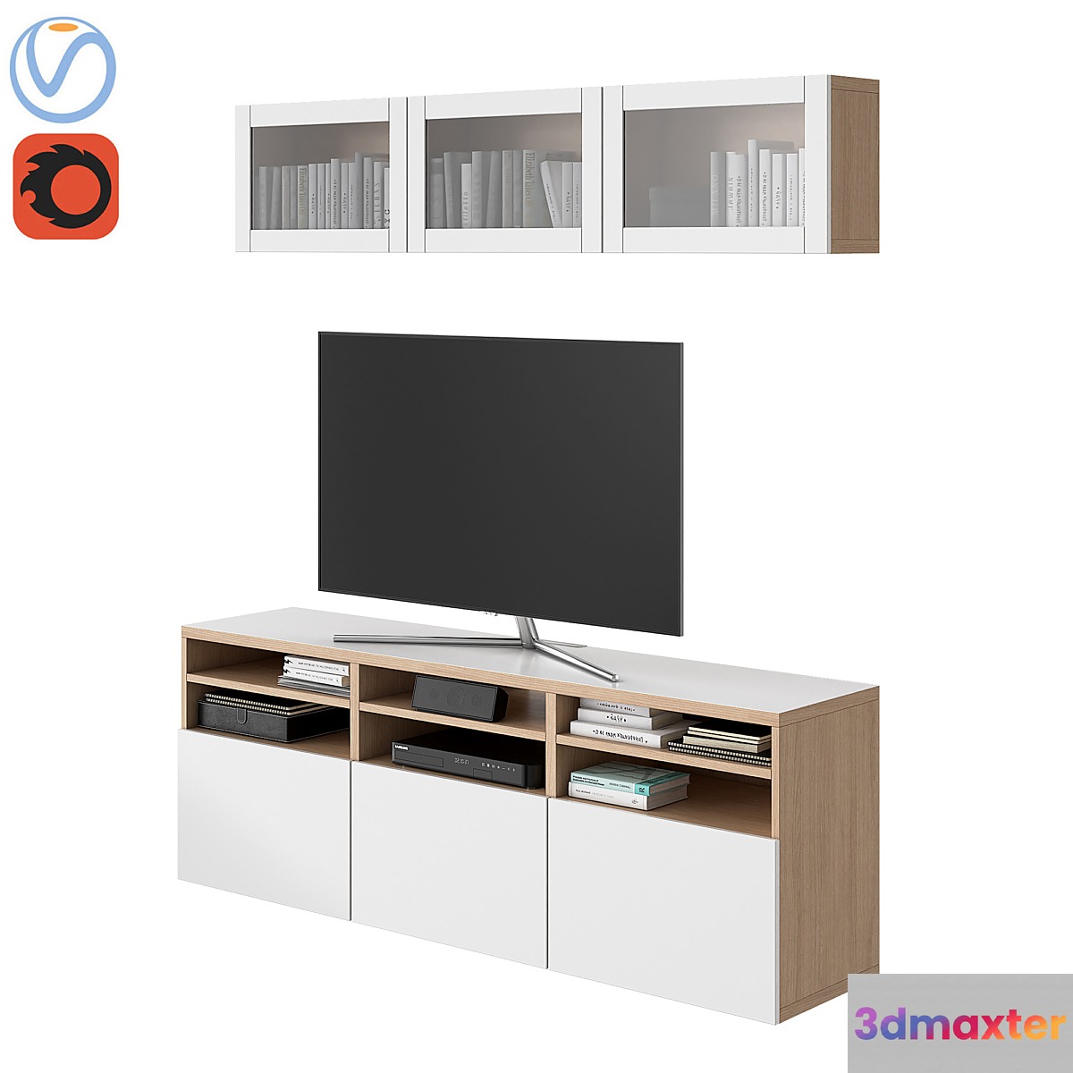 Ikea Besta 03 3D Max