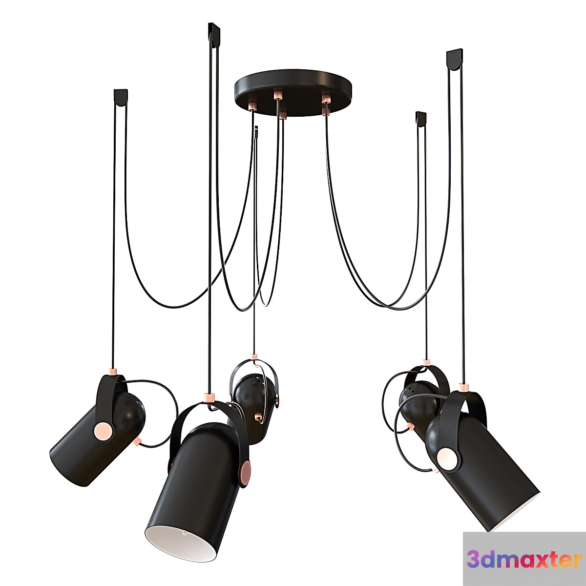 Suspended chandelier Favorit Ampolla 2007-5P 3D Max