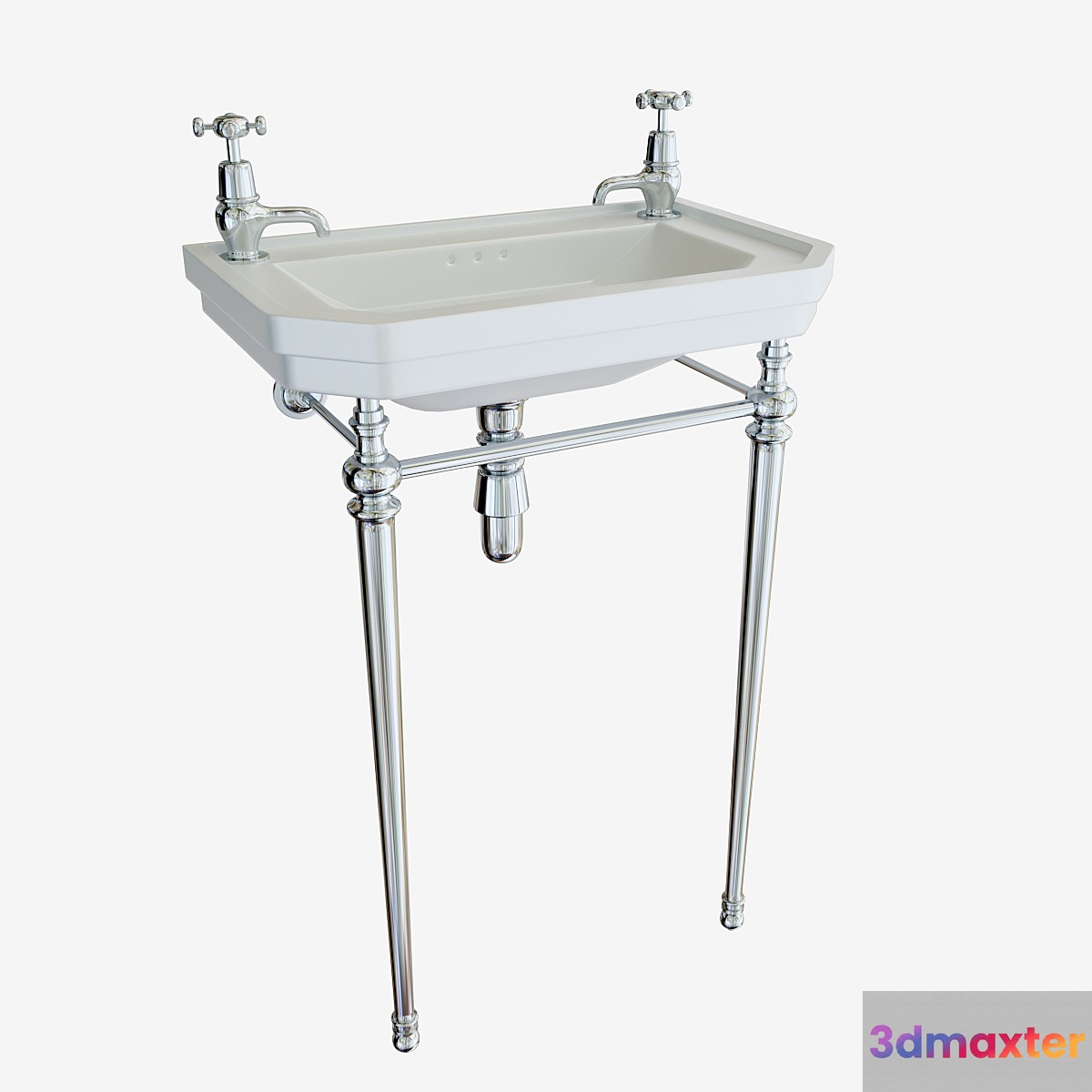 Burlington Victorian sink 3D Max