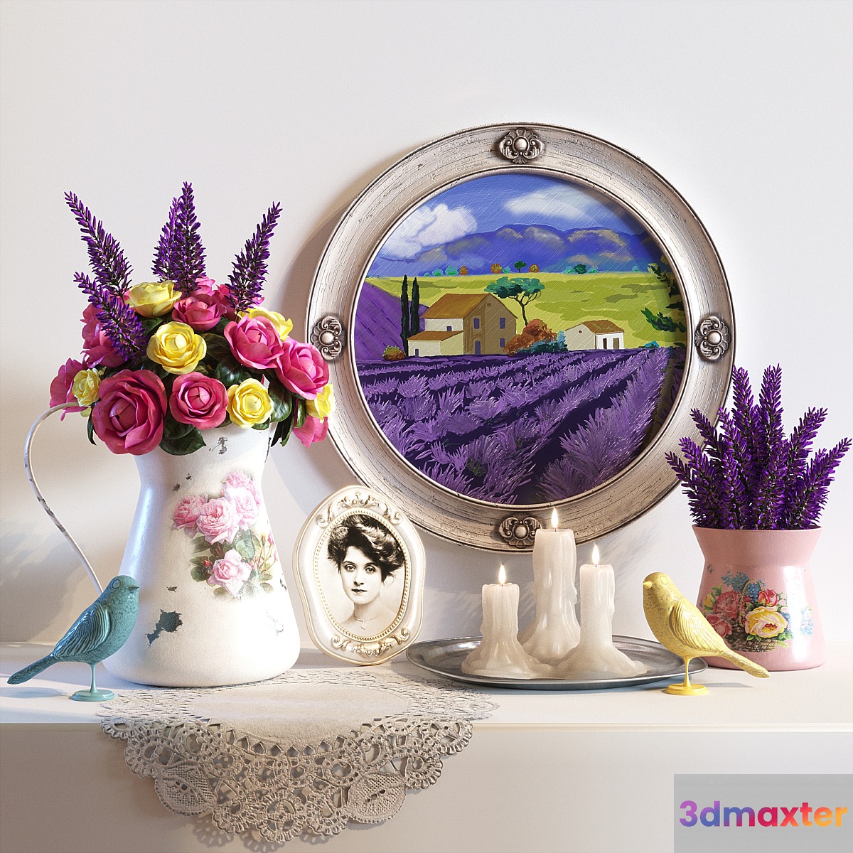 Decorative set Provence 3D Max