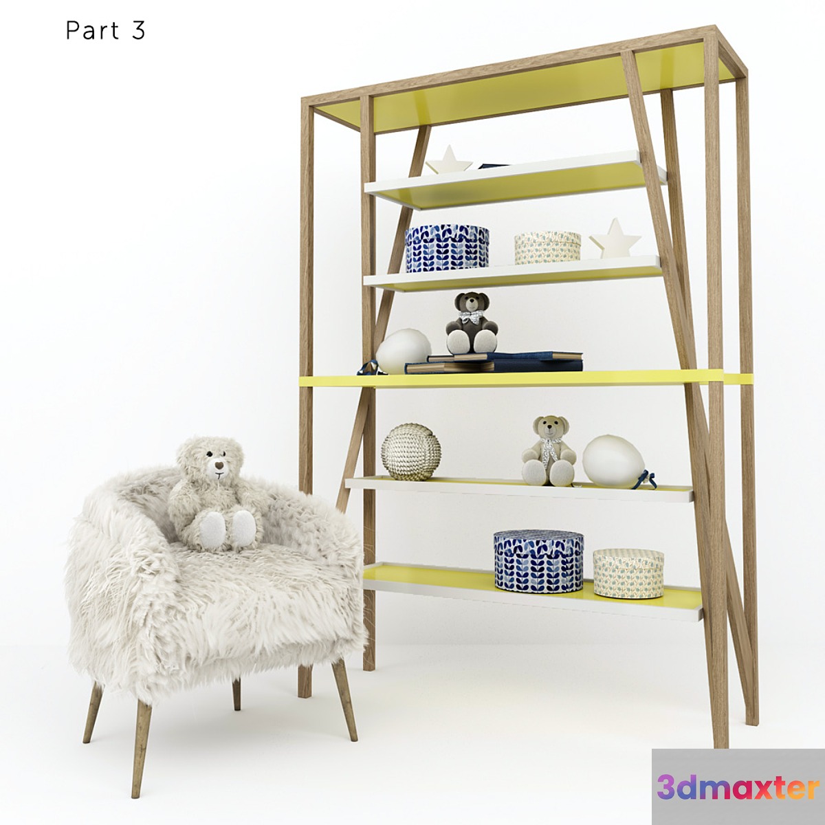 Children furniture nicola bacci tiramisu part3 3D Max