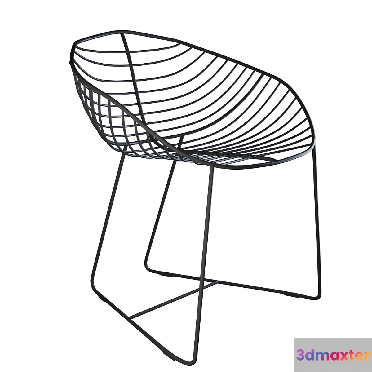 Metal chair LYSTOK chair 3D Max