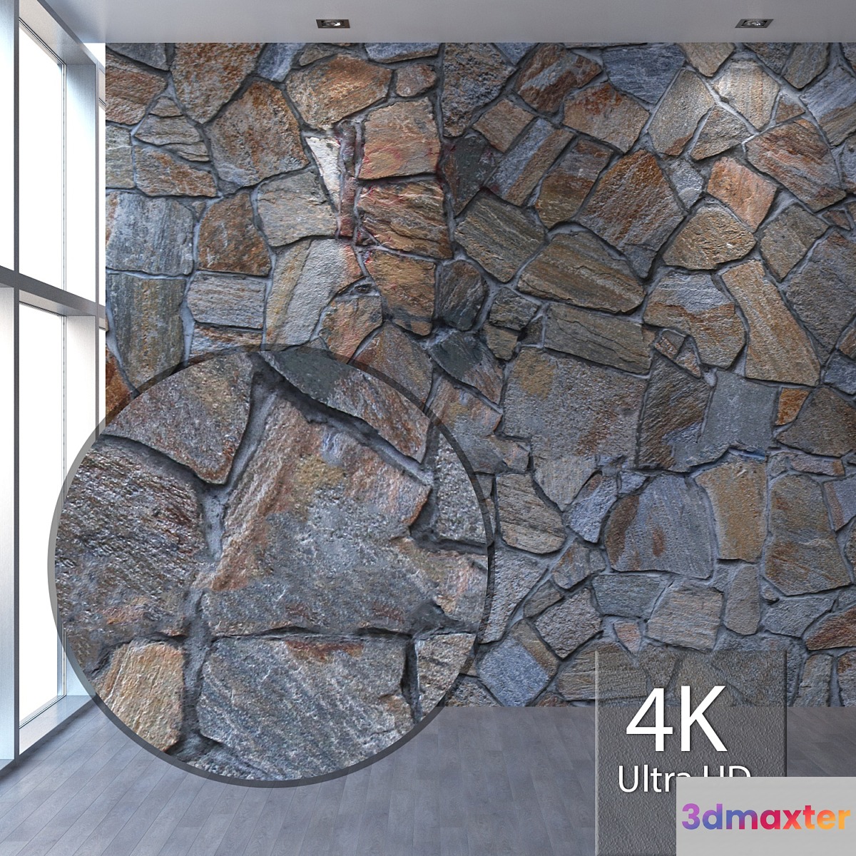 Natural stone 470 3D Max