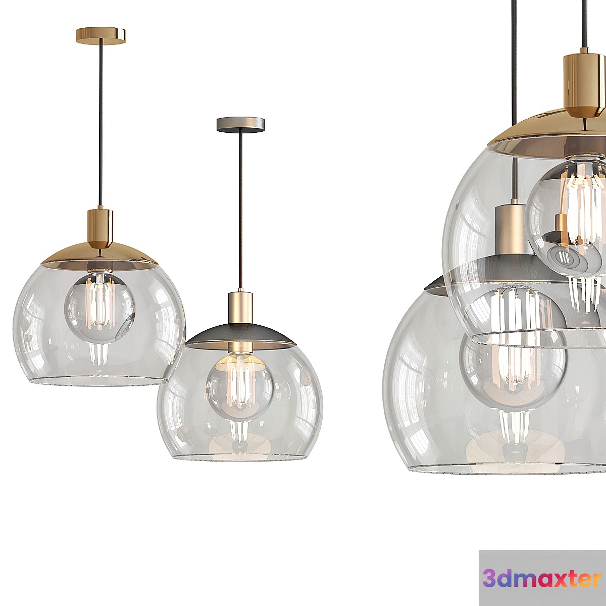 Sculptural Glass Globe 7-Light