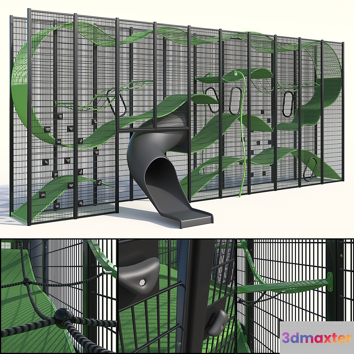 Wall Holla Playground 3D Max