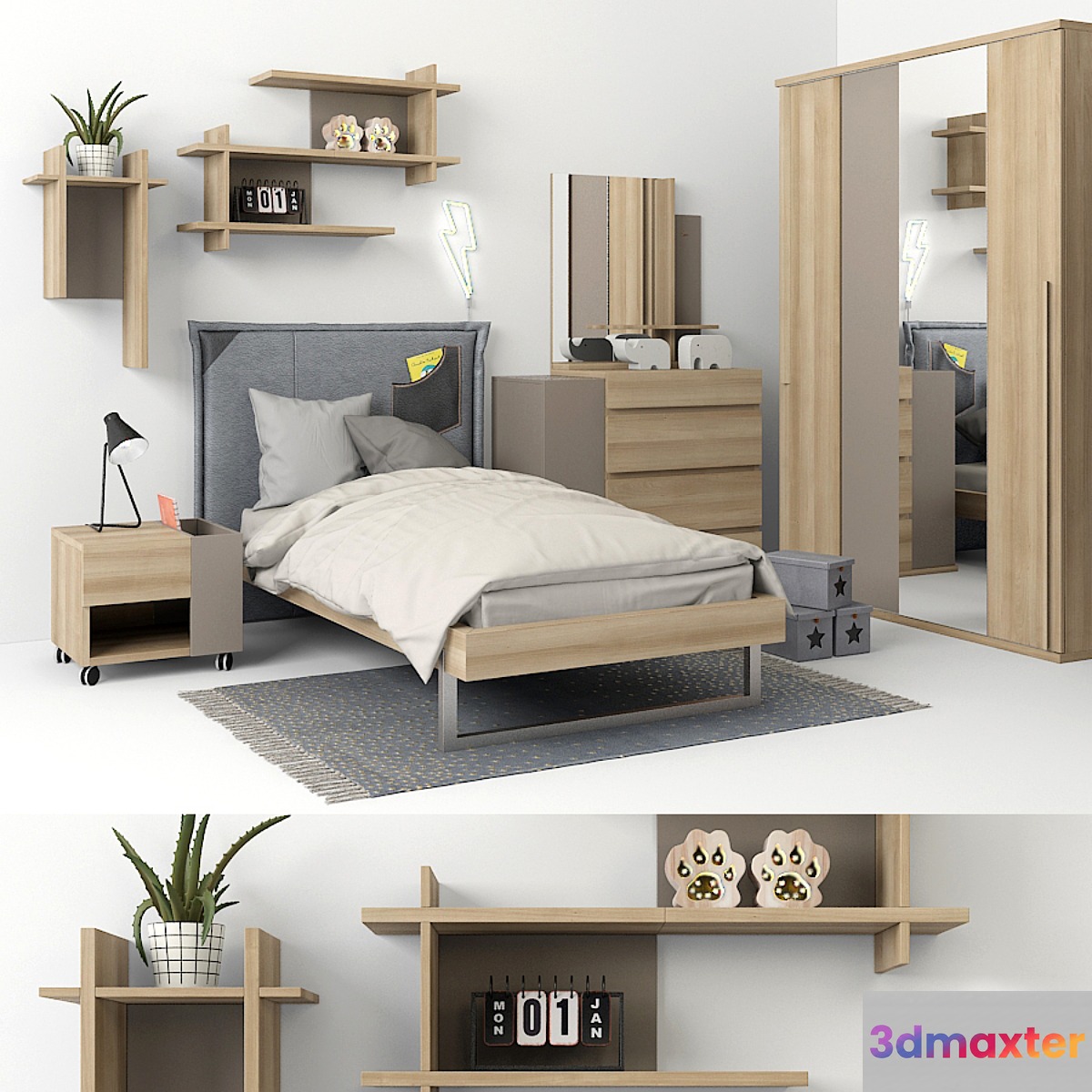 Furniture Gautie collection GRAPHIC part 01 3D Max