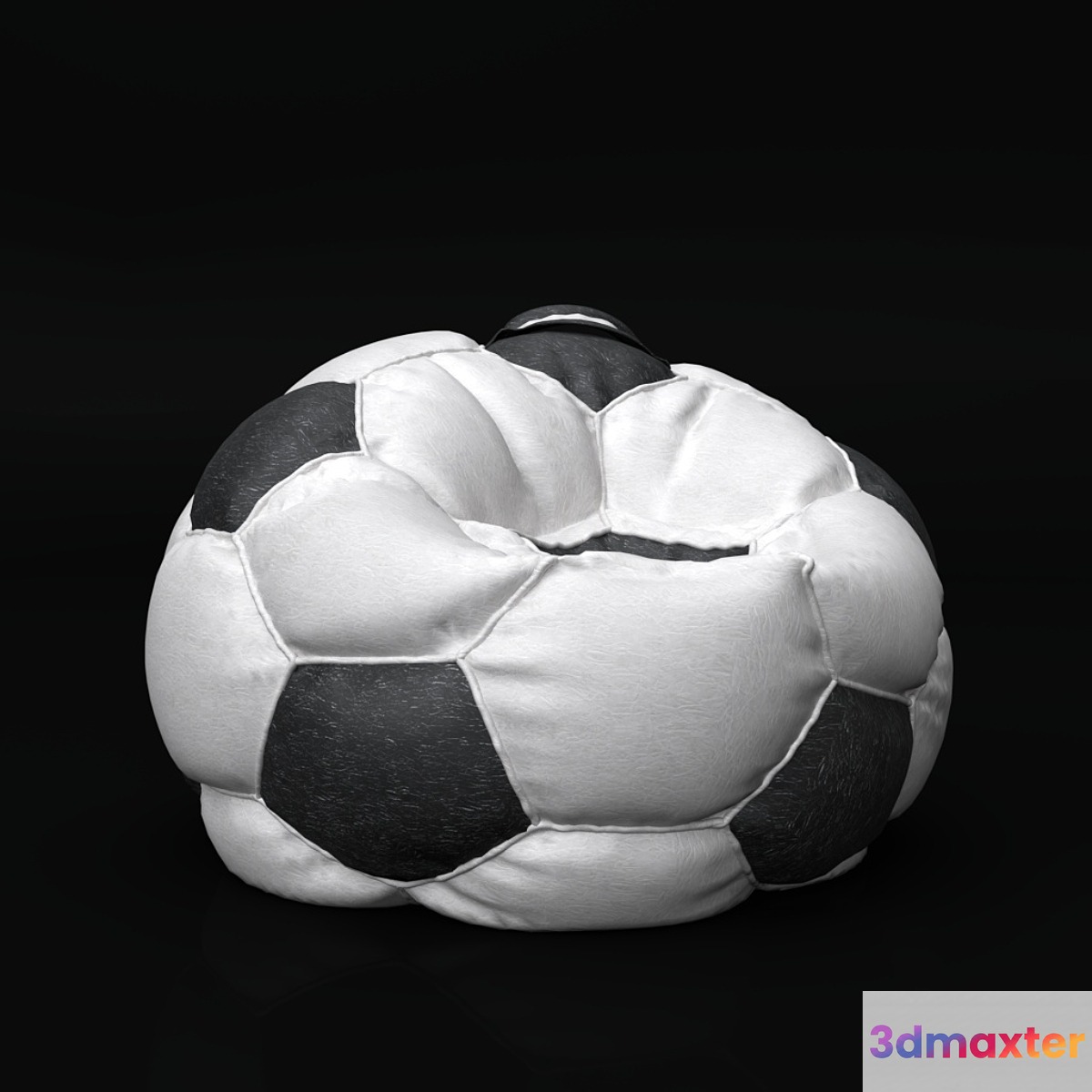 Armchairs football balls 3D Max