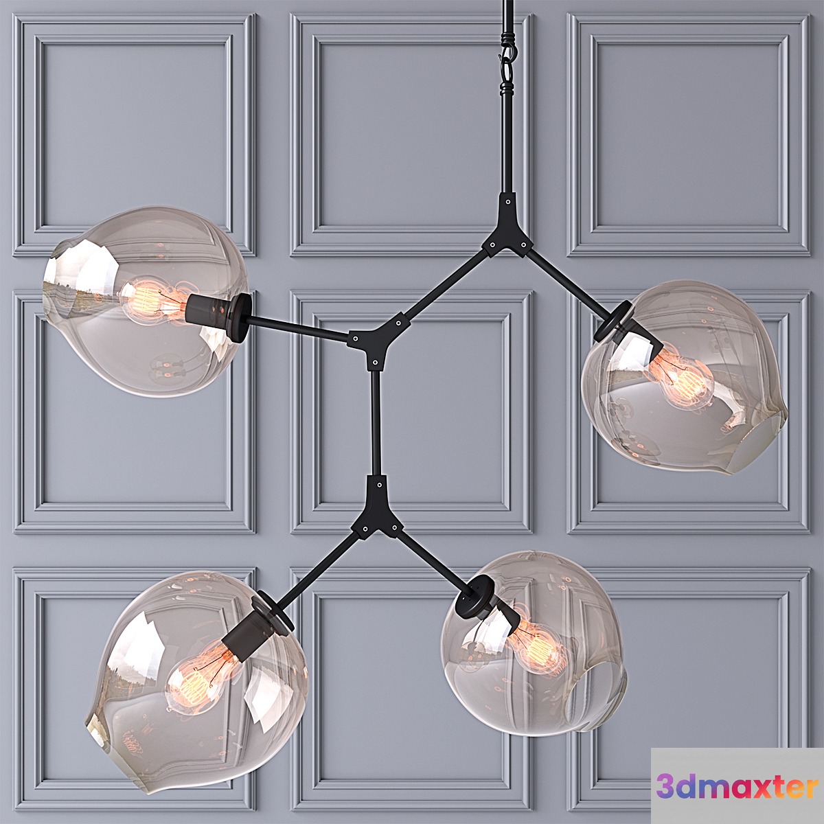 Ceiling lamp Branching Bubbles 4 lamps
