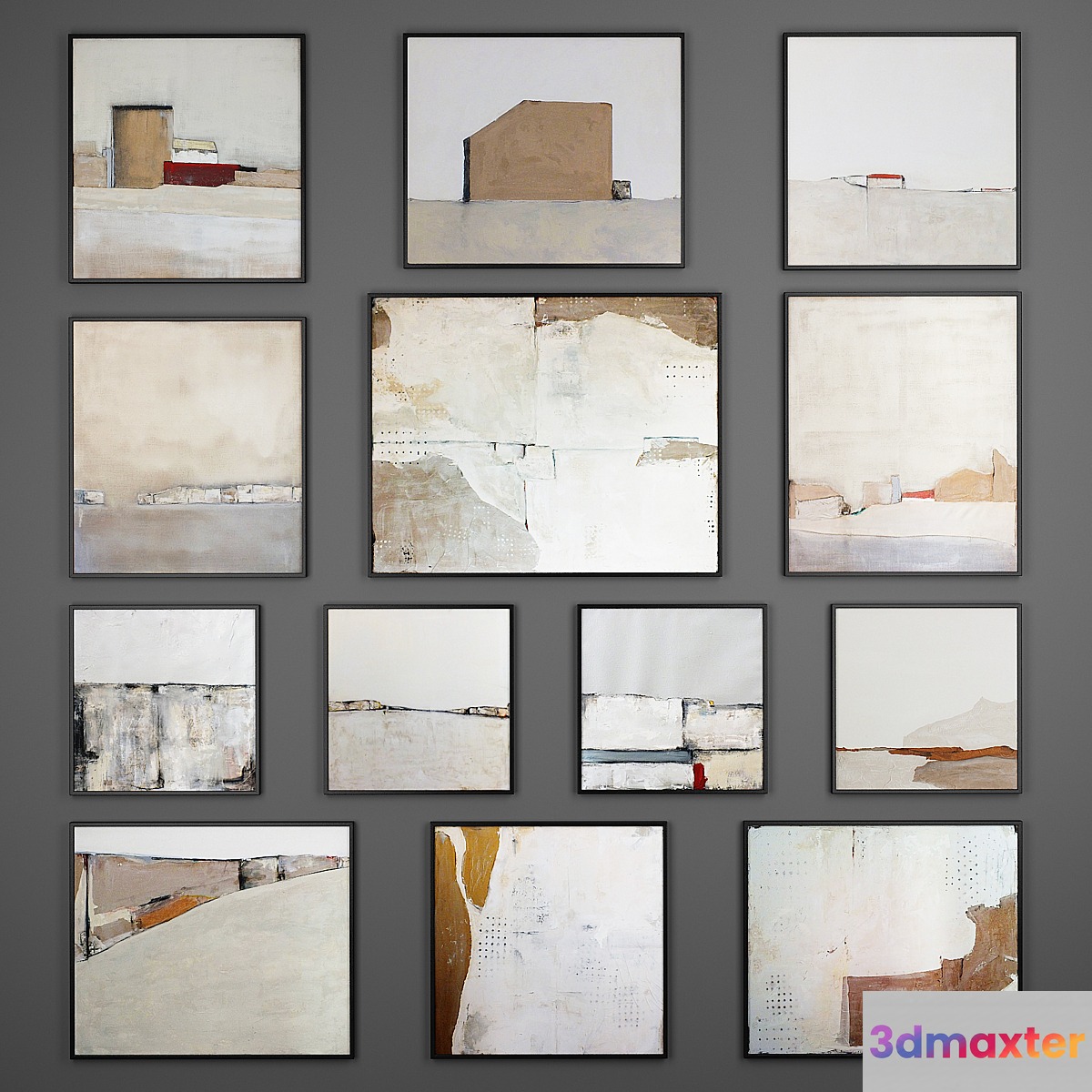 Collection of paintings 11 3D Max