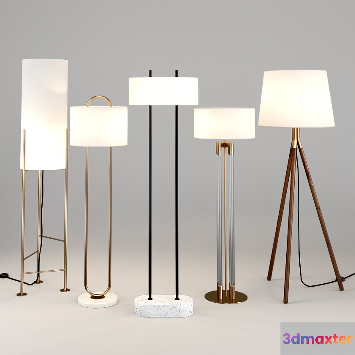CB2 floor lamp set