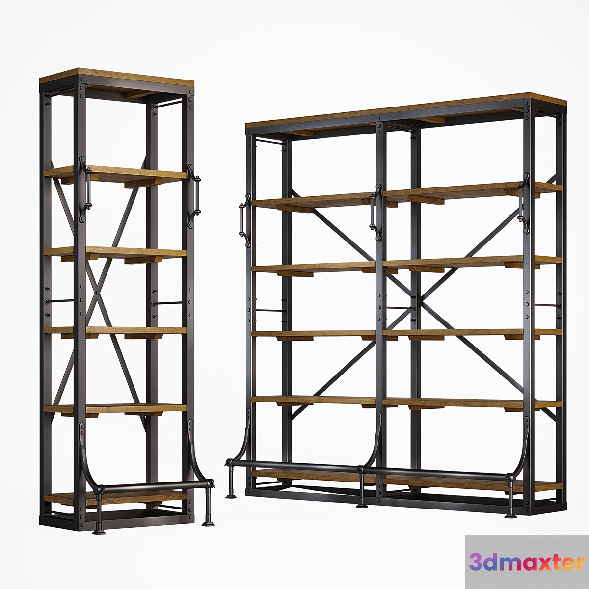 Shelving C5 _ 600 and C5 _ 1800 Arkhangelsk Loft Builder 3D Max