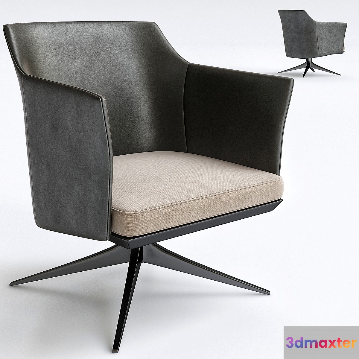 Poliform Stanford Lounge Armchair 3D Max