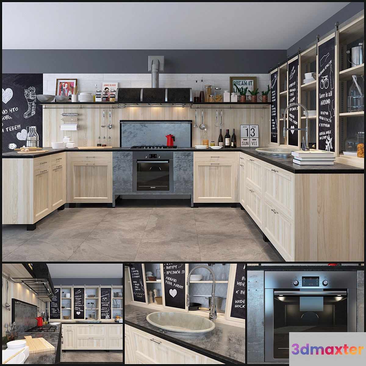 Cuisine Marchi Cucine - Panamera 3D Max