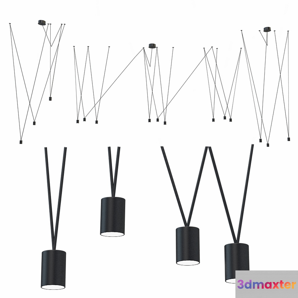 Match lamp vibia 3D Max