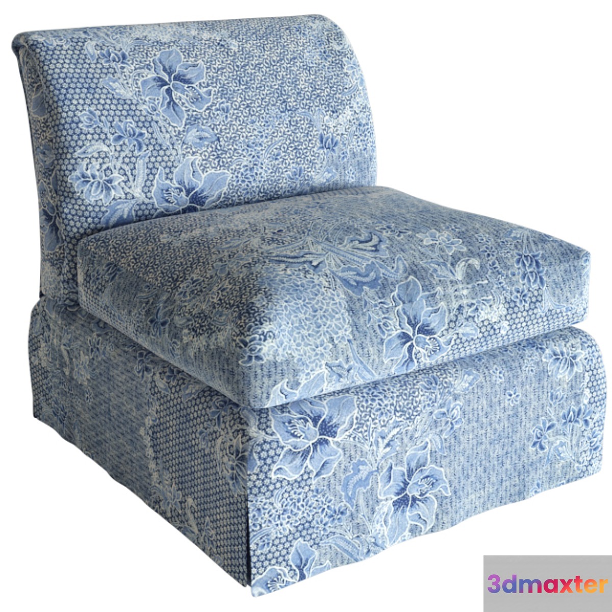 ATHERTON SKIRTED SLIPPER CHAIR Ralph Lauren (vray GGX) 3D Max
