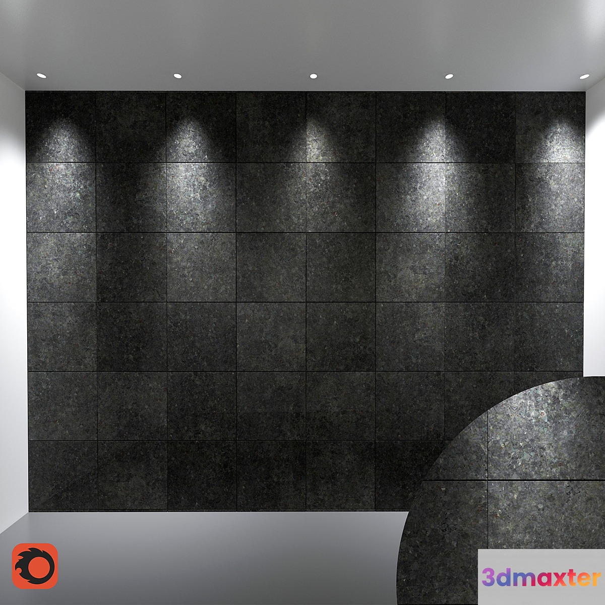 Multitexture granite (20 dice) + material for Floorgenerator 3D Max
