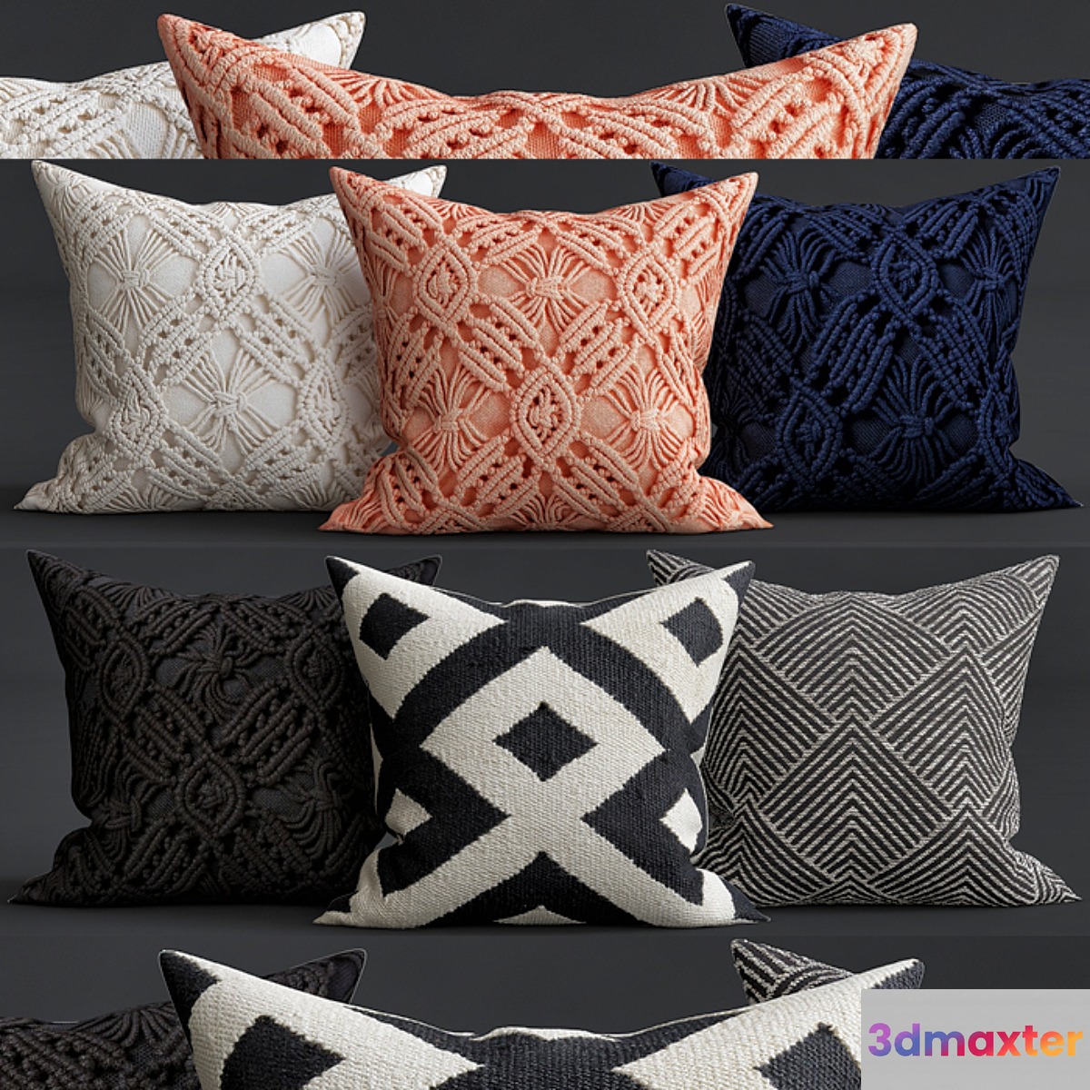 Decorative Pillows - No.9 3D Max