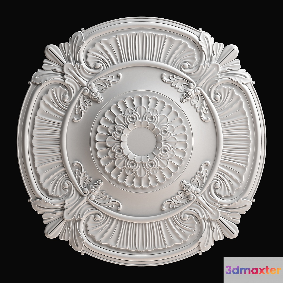 Gaudi R4007 Ceiling Roses 3D Max