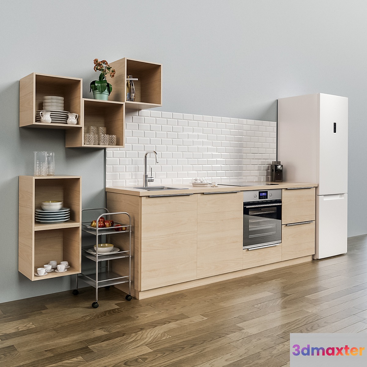 Kitchen IKEA method with facade ASKERSUND